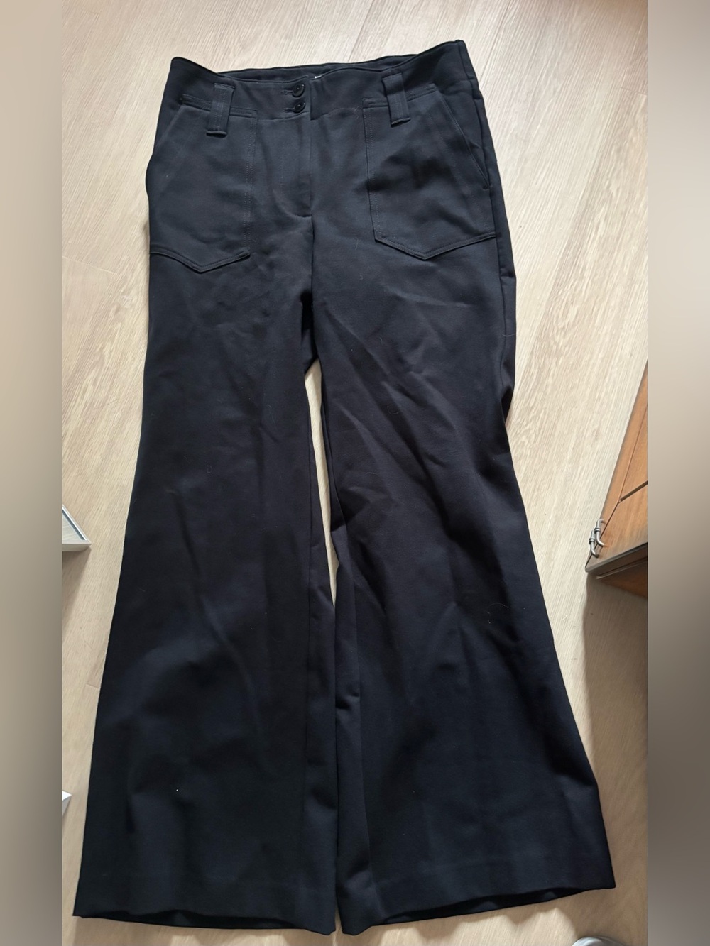 Maeve Naomi Black Ponte
Wide-Leg Flare Pants High Rise Size 10 Anthropologie